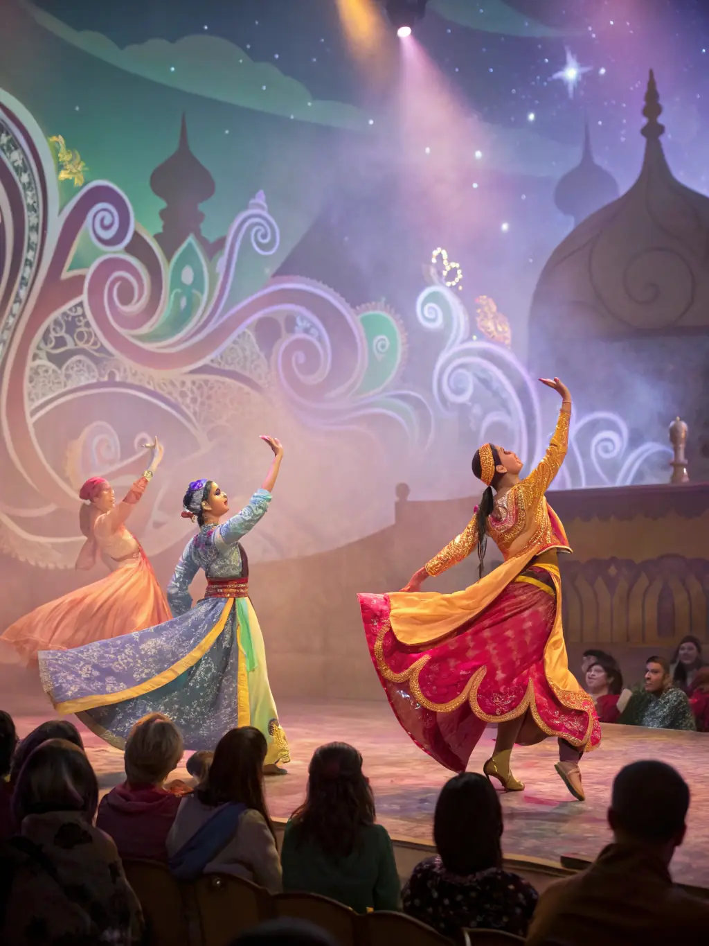 A vibrant photo capturing a cultural event organized by ARDDS, featuring deaf performers showcasing their talents through dance, theater, or music. The audience is engaged and appreciative.
